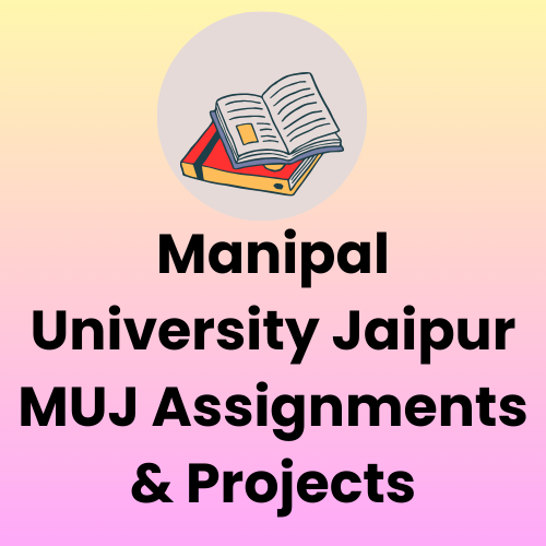 an image written "manipal university jaipur muj assignments"