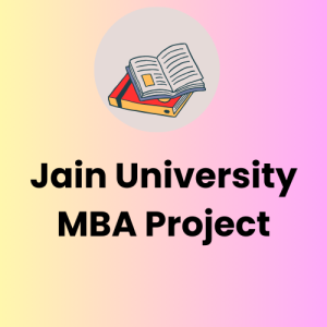 an image explaining "jain university mba project"