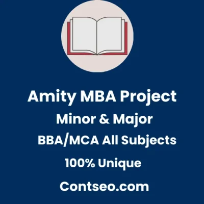 Amity project report & assignments